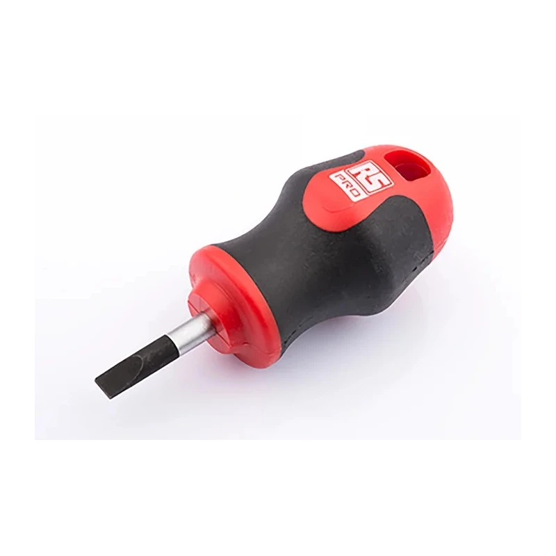 RS PRO Stubby Screwdriver, 25 mm Blade, 85 mm Overall, Ergonomic Soft Grip Handle, Chrome Vanadium Molybdenum Steel 182-9685