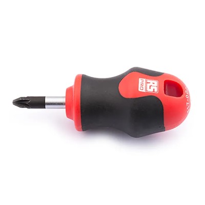 RS PRO Stubby Screwdriver PZ1 Tip 25 mm Blade 85 mm Overall with Soft Grip Handle 182-9708