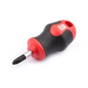 RS PRO Stubby Screwdriver PZ1 Tip 25 mm Blade 85 mm Overall with Soft Grip Handle 182-9708