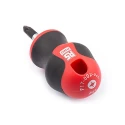 RS PRO Stubby Screwdriver PZ2 Tip 25 mm Blade Insulated Soft Grip Handle 85mm Overall 182-9709