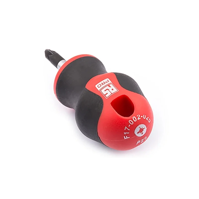 RS PRO Stubby Screwdriver PZ2 Tip 25 mm Blade Insulated Soft Grip Handle 85mm Overall 182-9709