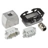Phoenix Contact HC Series Heavy Duty Power Connector Kit, 10-Contact, Die-Cast Aluminium, Push-In Connection, AWG 1416346