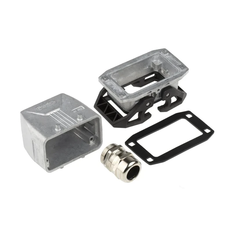 Phoenix Contact HC Series Heavy Duty Power Connector Kit, 10-Contact, Die-Cast Aluminium, Push-In Connection, AWG 1416346