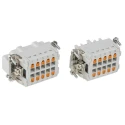 Phoenix Contact HC Series Heavy Duty Power Connector Kit, 10-Contact, Die-Cast Aluminium, Push-In Connection, AWG 1416346