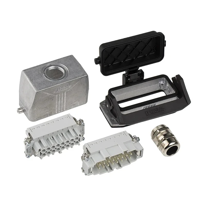 Phoenix Contact HC Series Heavy Duty Power Connector Kit, 16-Contact, Die-Cast Aluminium, Push-in Connection, 1416348