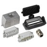 Phoenix Contact HC Series Heavy Duty Power Connector Kit, 16-Contact, Die-Cast Aluminium, Push-in Connection, 1416348