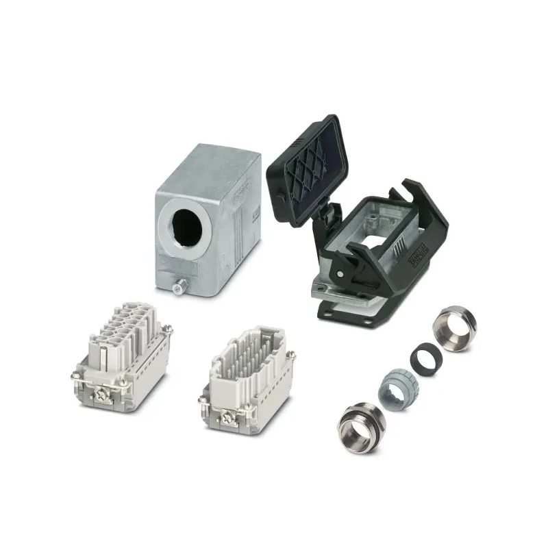 Phoenix Contact HC Series Heavy Duty Power Connector Kit 16-Contact 16A 500V with Die-Cast Aluminium Housing 1416356