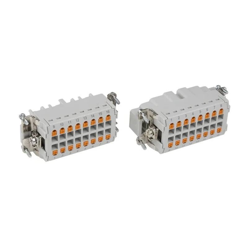 Phoenix Contact HC Series Heavy Duty Power Connector Kit 16-Contact 16A 500V with Die-Cast Aluminium Housing 1416356