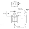 Honeywell Technologies 24CE Series Roller Plunger Limit Switch SPST IP67 Die Cast Zinc Housing 240V AC 1.5A 24CE55-Y1