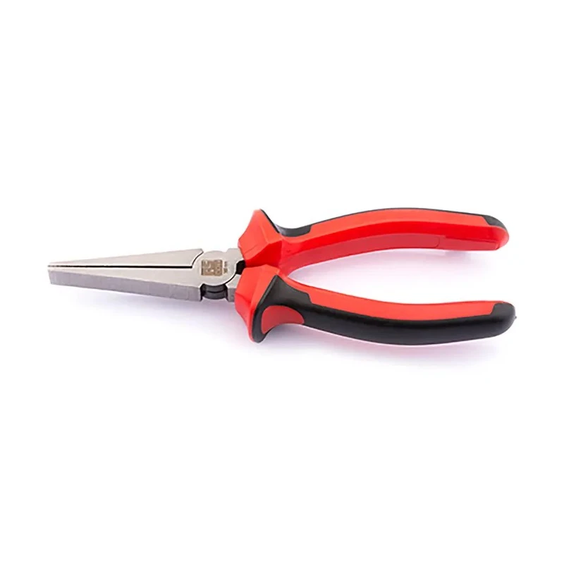 RS PRO Flat Nose Plier with Polished Steel Jaw, 160mm Overall Length, 50mm Jaw Length, DuoTech Soft Grip Handles 182-9970