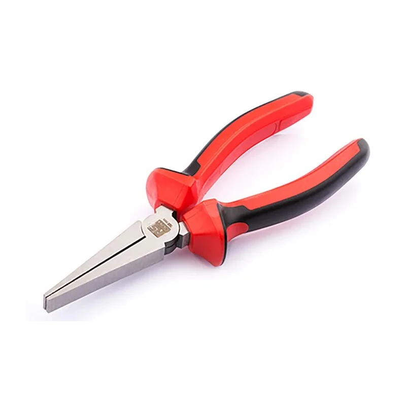 RS PRO Flat Nose Plier with Polished Steel Jaw, 160mm Overall Length, 50mm Jaw Length, DuoTech Soft Grip Handles 182-9970