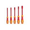 RS PRO Hexagon Nut Driver Set 6 To 13 mm Tip VDE/1000V Approved with Softgrip Handle, 125mm Blade, 125mm Overall 182-9772