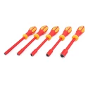 RS PRO Hexagon Nut Driver Set 6 To 13 mm Tip VDE/1000V Approved with Softgrip Handle, 125mm Blade, 125mm Overall 182-9772