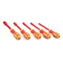 RS PRO Hexagon Nut Driver Set 6 To 13 mm Tip VDE/1000V Approved with Softgrip Handle, 125mm Blade, 125mm Overall 182-9772