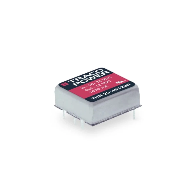 TRACOPOWER DC/DC Converter 5V DC Output, 4A, 9-36V DC Input, 20W Power, Encapsulated Through Hole Package THN 20-2411WI-A1