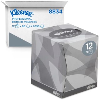 KLEENEX Kleenex® White 2 Ply Facial Tissue, Box of 1056, United Kingdom Origin 8834