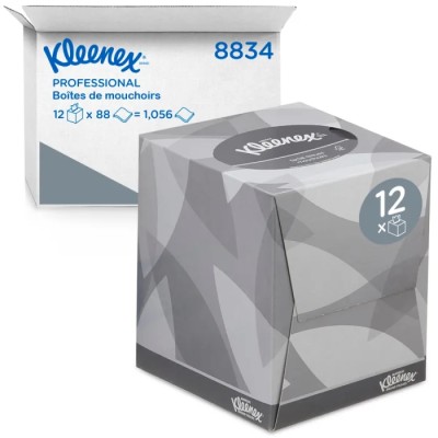 KLEENEX Kleenex® White 2 Ply Facial Tissue, Box of 1056, United Kingdom Origin 8834