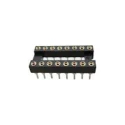 RS PRO 2.54 mm Pitch Vertical 16 Way Through Hole Turned Pin Closed Frame DIL Socket 3A 183-1561