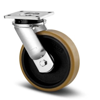 Tente Swivel Castor 3400 kg Capacity 250 mm Wheel Polyurethane 9650FTP250P64