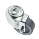 Tente Swivel Castor with 50 mm Wheel Diameter, 50 kg Load Capacity, Plain Bearing Hub, Polypropylene 2470YGO050P30-11