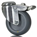 Tente Swivel Castor 150 kg Load Capacity 75 mm Wheel Diameter Thermoplastic Rubber Wheel 2477YGO075P30-11