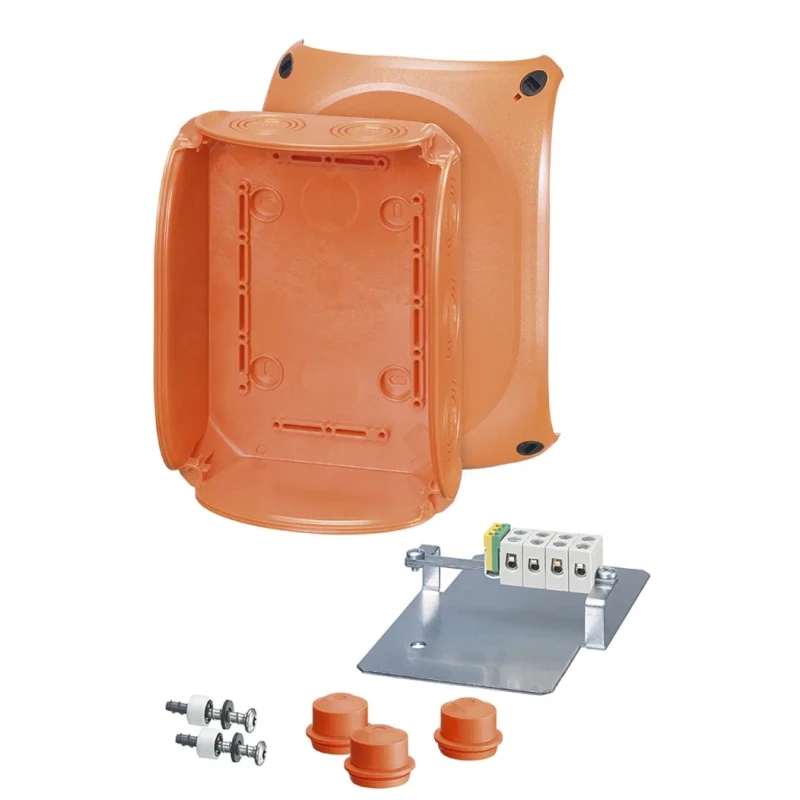 HENSEL Orange Polycarbonate Junction Box IP66 IP65, 5 Terminals, 155 mm x 92 mm x 210 mm FK1610