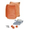 HENSEL Orange Polycarbonate Junction Box IP66 IP65, 5 Terminals, 155 mm x 92 mm x 210 mm FK1610
