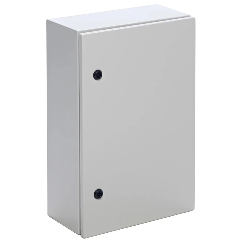 Contactum Galvanised Steel Wall Box IP66, 600 mm x 600 mm x 300 mm, Quarter Turn Cylindrical Lock, Model 