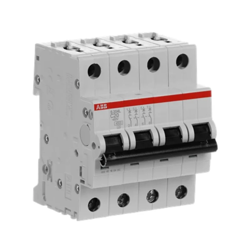 ABB System Pro M Compact Miniature Circuit Breaker 4-Pole 20A Type C 400V AC 6 kA Breaking 2CDS244701R0204