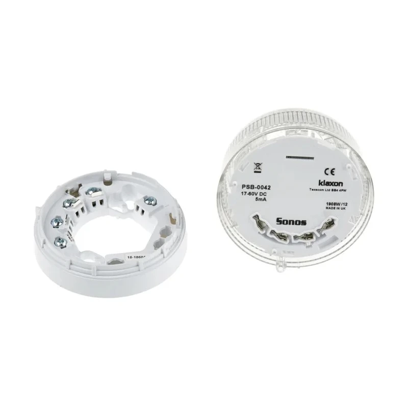 Klaxon Sonos Series Clear Beacon Synchronised Flash Base LED Bulb 60V dc IP21 PSB-0042