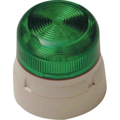 Klaxon Green Beacon 230V DC Flashing/Static Surface Mount LED Bulb IP65 