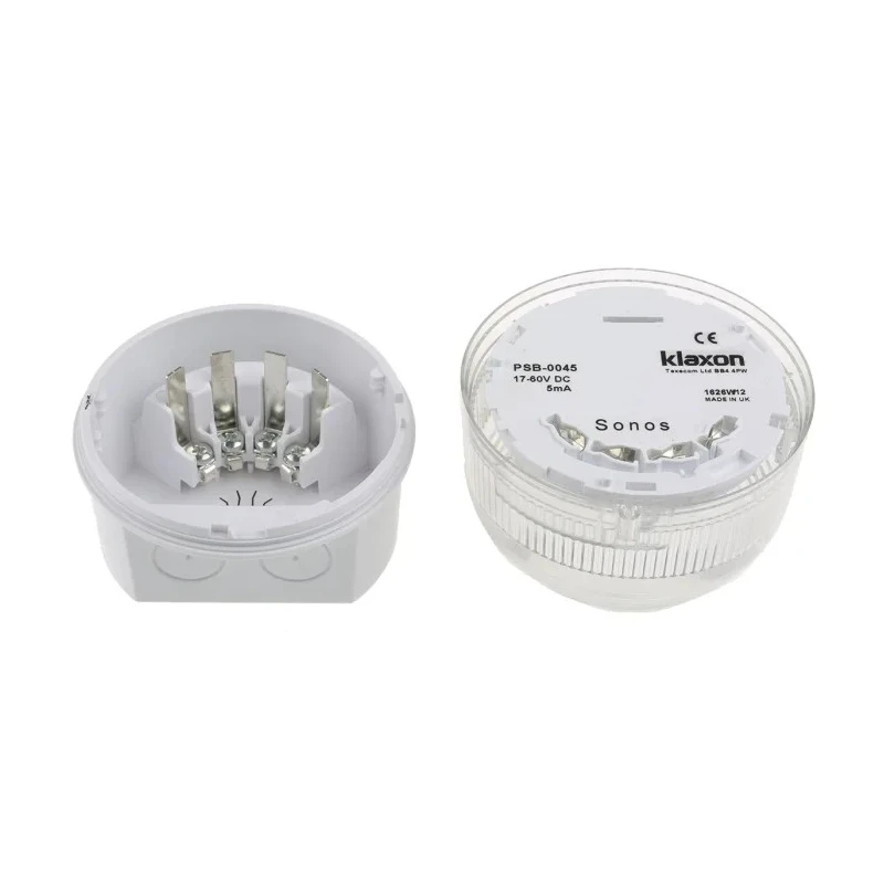 Klaxon Sonos Series Clear Beacon 6V DC Synchronised Flash Base LED Bulb IP65 PSB-0045