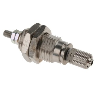 SMC 10 mm Pneumatic Piston Rod Cylinder Single Acting Panel Mount Brass Body CJPB10-10H6Z