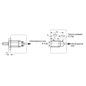SMC 10 mm Pneumatic Piston Rod Cylinder Single Acting Panel Mount Brass Body CJPB10-10H6Z