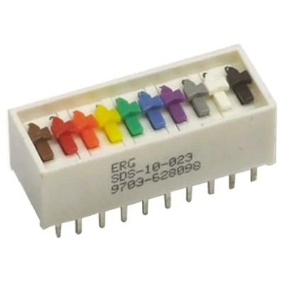 ERG Slide Rotary Coded DIP Switch Through Hole SDS 10 014