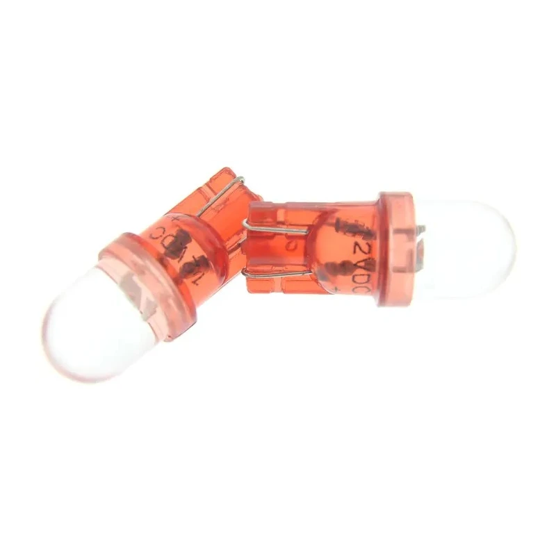 JKL Components Red Indicator Lamp, Wedge Base, 10 mm Diameter LE-0503-03R