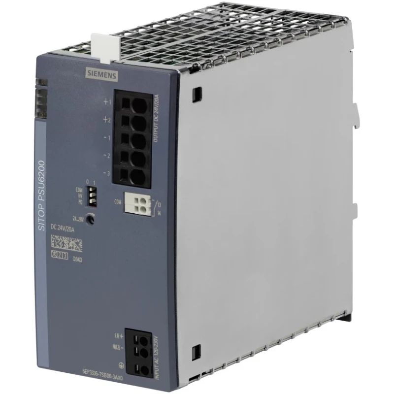 Siemens SITOP PSU6200 Switched Mode DIN Rail Power Supply 1 Phase AC/DC Input 264 V AC, 275 V DC Output 28 V DC, 20 A, 480 W 