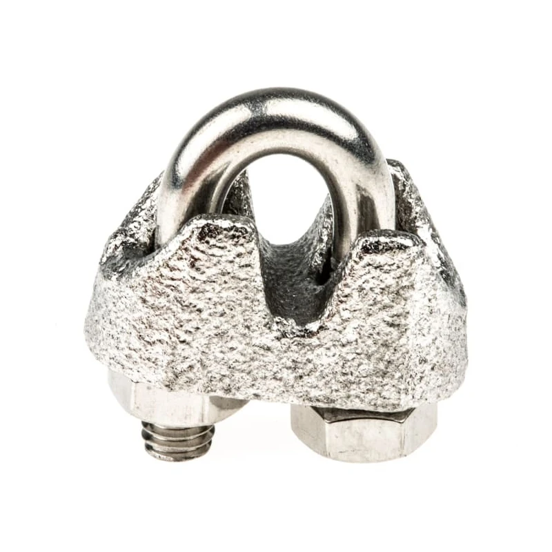 RS PRO Stainless Steel Wire Rope Clamp 3 mm Diameter Galvanised DIN 741 183-5891