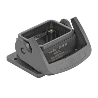 HARTING Han-Eco B Range Heavy Duty Power Connector Housing Bulkhead Mount IP66 Fibreglass Reinforced Polyamide 19430060340