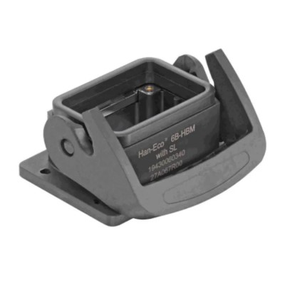 HARTING Han-Eco B Range Heavy Duty Power Connector Housing Bulkhead Mount IP66 Fibreglass Reinforced Polyamide 19430060340