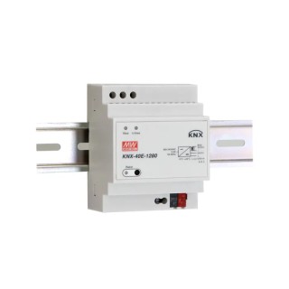 MEAN WELL KNX Switched Mode DIN Rail Power Supply 1.28A 38.4W 30V DC Output KNX-40E-1280D