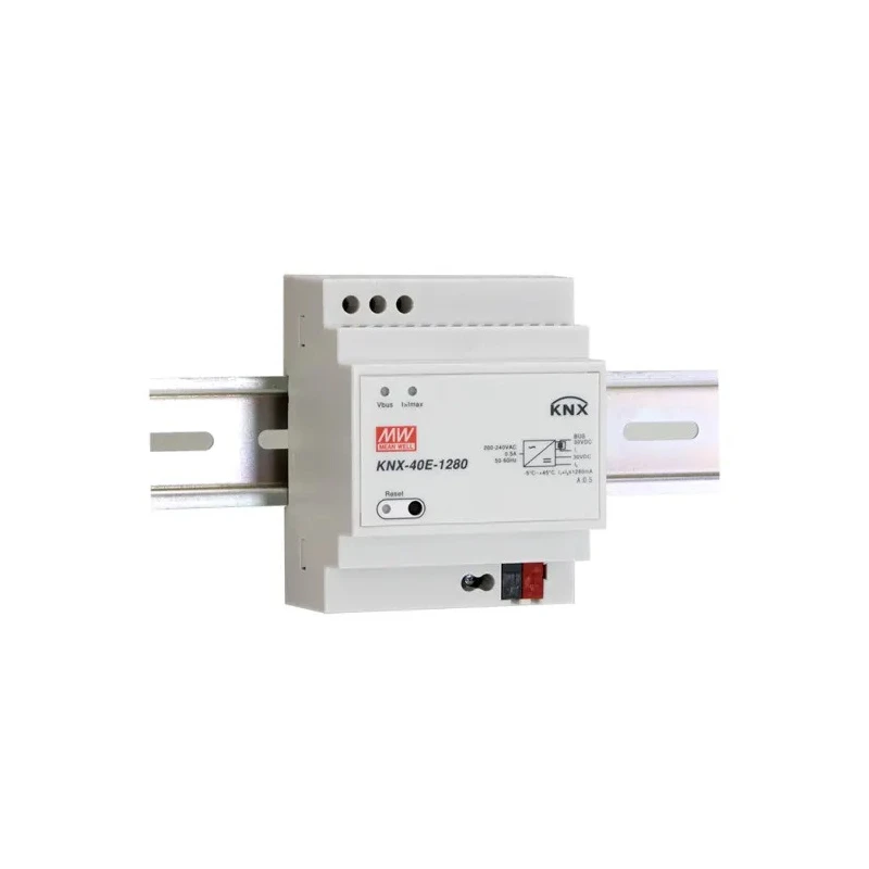 MEAN WELL KNX Switched Mode DIN Rail Power Supply 1.28A 38.4W 30V DC Output KNX-40E-1280D