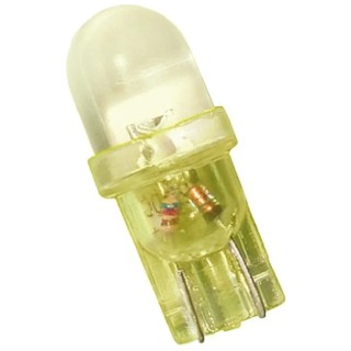 JKL Components Yellow Indicator Lamp 12V DC 10mm Diameter Wedge Base LE-0503-03Y