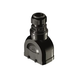 HARTING Heavy Duty Power Connector Hood Han-Eco B Series M20 Fibreglass Reinforced Polyamide IP66 2-Lever 19431100425
