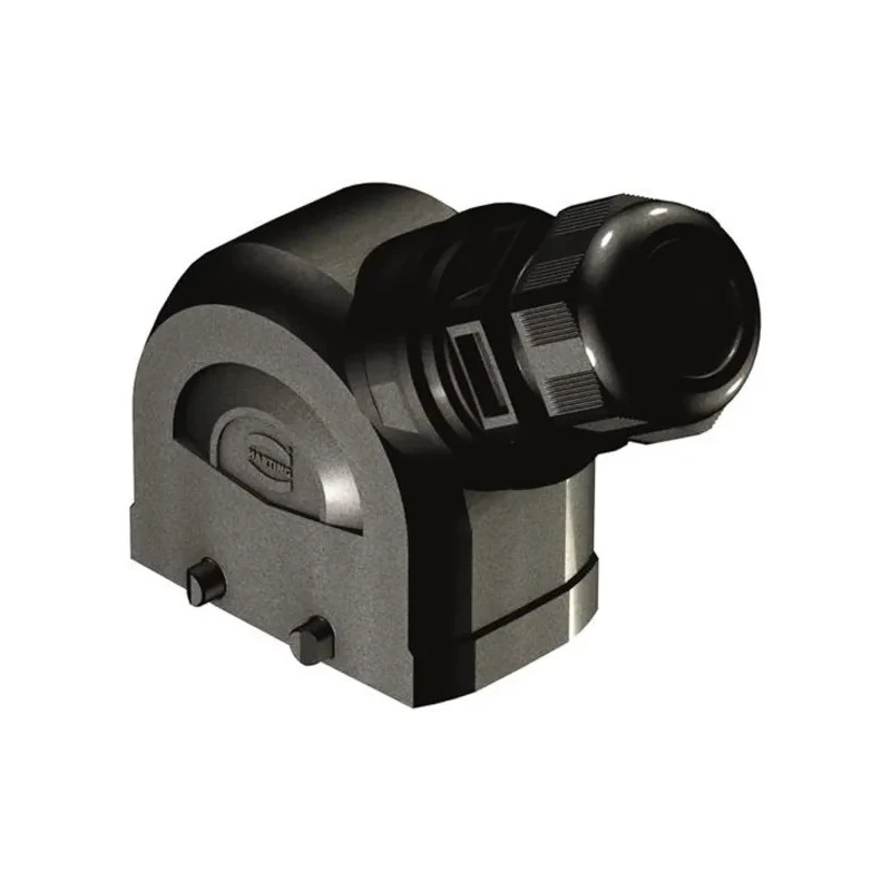 HARTING Han-Eco B Series Heavy Duty Power Connector Hood, Double Lever Locking, IP66, Polyamide, M25 Thread Size 19431100526