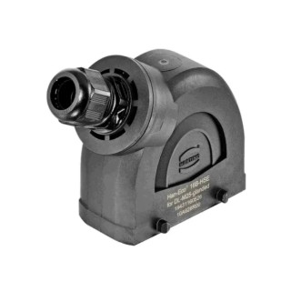 HARTING Han-Eco B Range Heavy Duty Power Connector Hood 16B Size, M25 Thread, Double Lever Lock, Fibreglass 19431160526