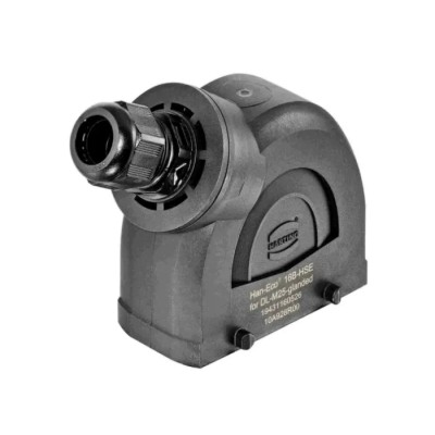 HARTING Han-Eco B Range Heavy Duty Power Connector Hood 16B Size, M25 Thread, Double Lever Lock, Fibreglass 19431160526
