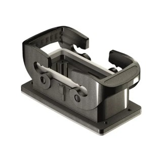 HARTING Han-Eco B Range Heavy Duty Power Connector Housing 16B Size, Double Lever, Bulkhead Mount, IP66 19432160320