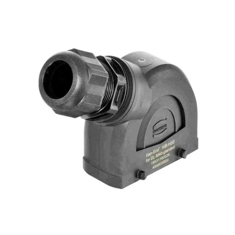HARTING Han-Eco B Range Heavy Duty Power Connector Hood 16B, Polyamide Body, IP66, Double Lever Locking 19431160528