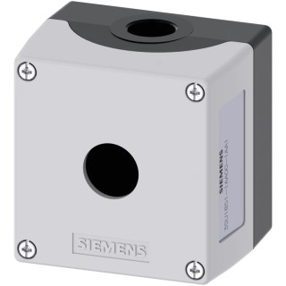 Siemens Grey Metal SIRIUS ACT 3SU18 Push Button Enclosure 22 mm Diameter 3SU1851-1AA00-1AA1